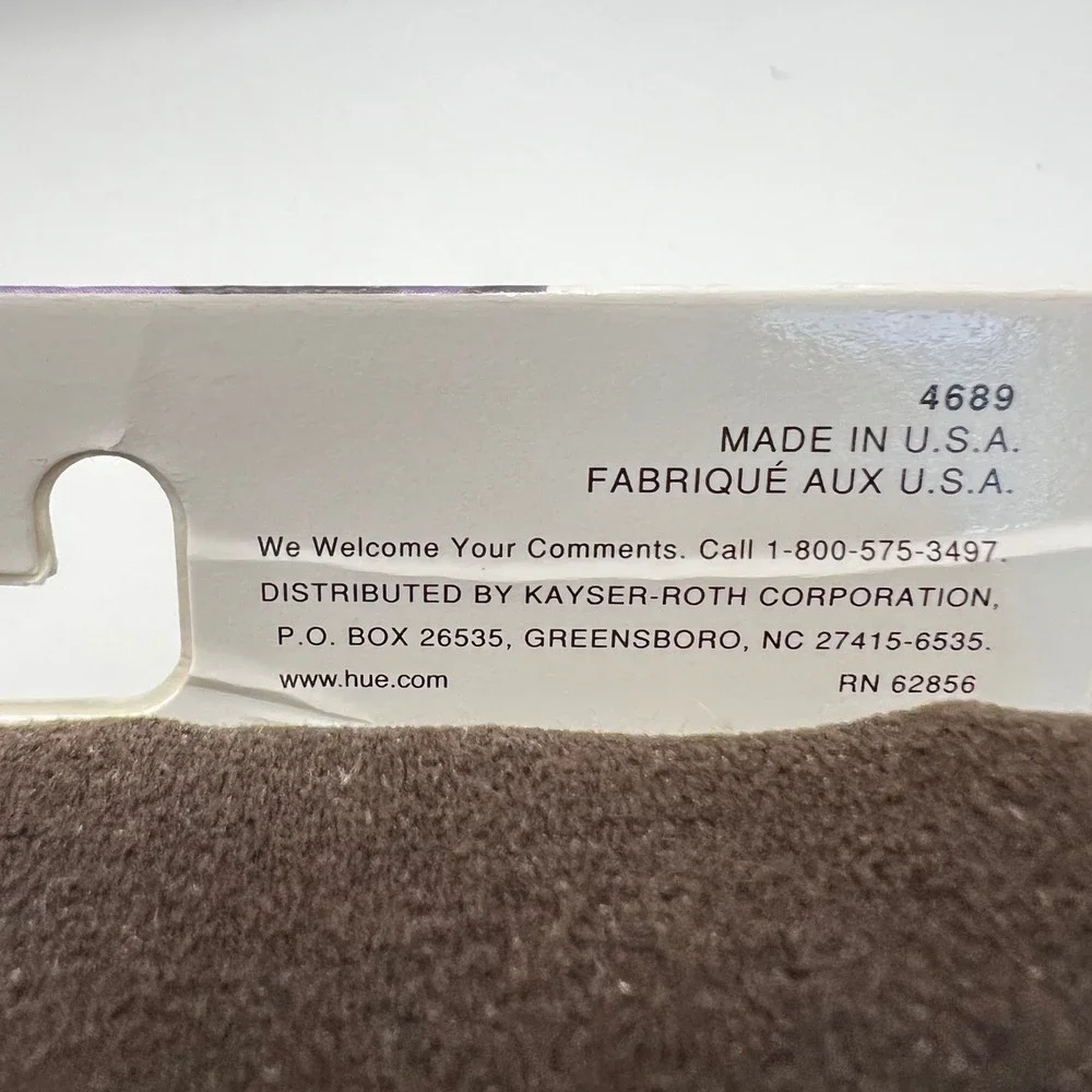 Hue Opaque Tights Women's Size 5 Espresso New In Package